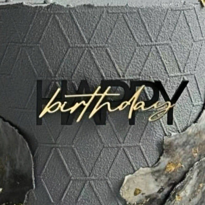Black Gold Happy Birthday Mirr - đánh giá và giá Science Of Happiness