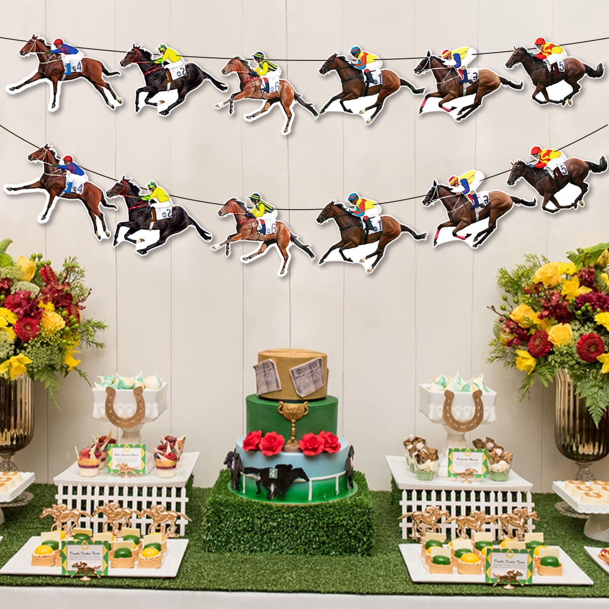 Horse Racing Party Banner Garl - đánh giá và giá Science Of Happiness
