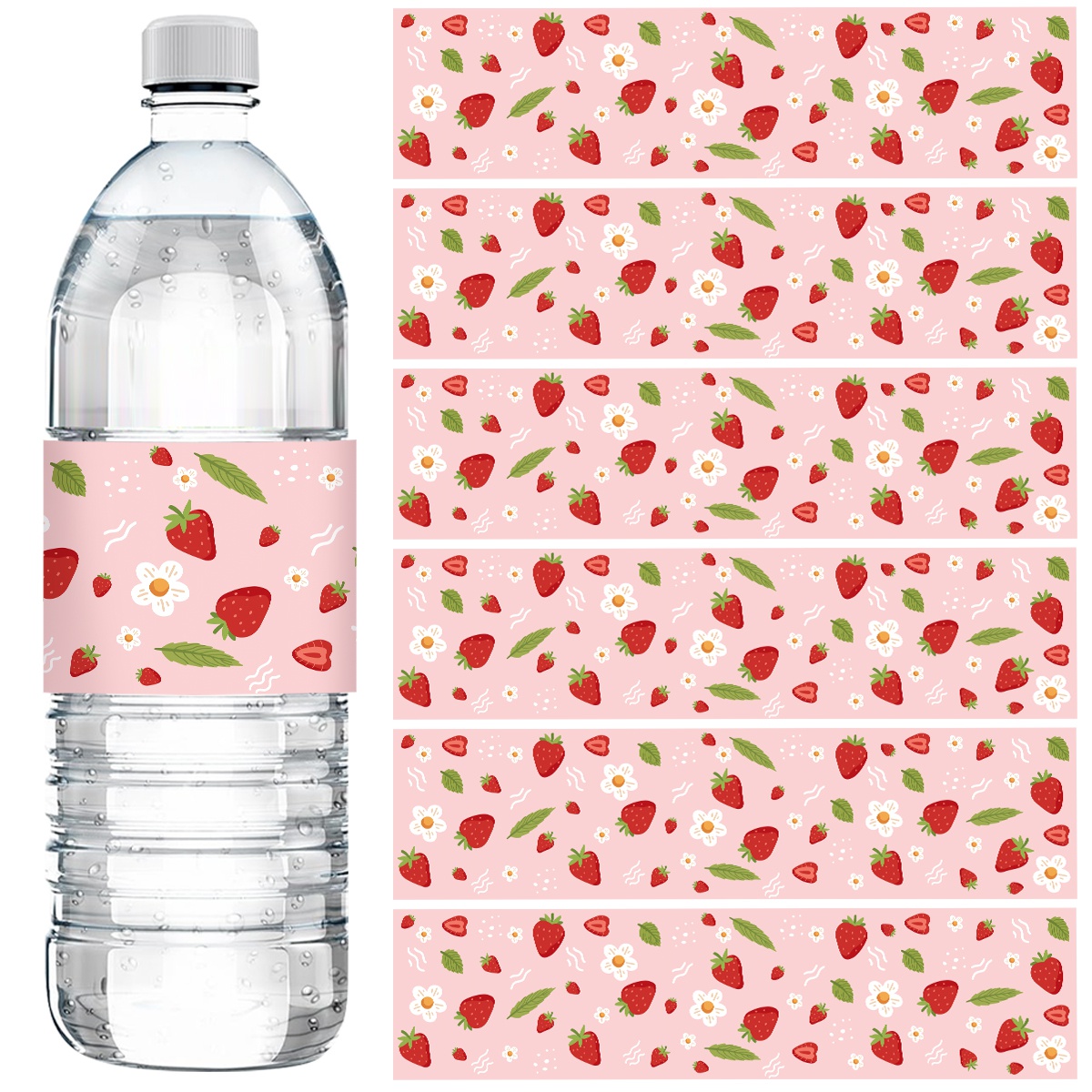 10pcs Strawberry Water Bottle  - đánh giá và giá Science Of Happiness