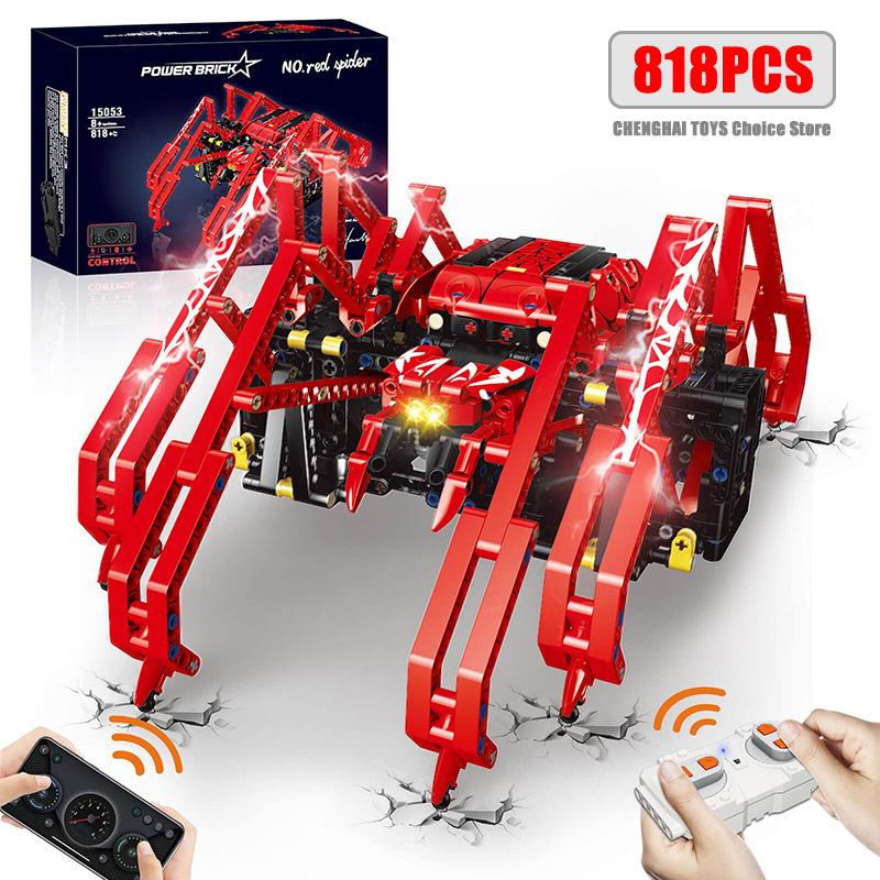 818pcs Remote Control Red Spid - đánh giá và giá Science Project Robot