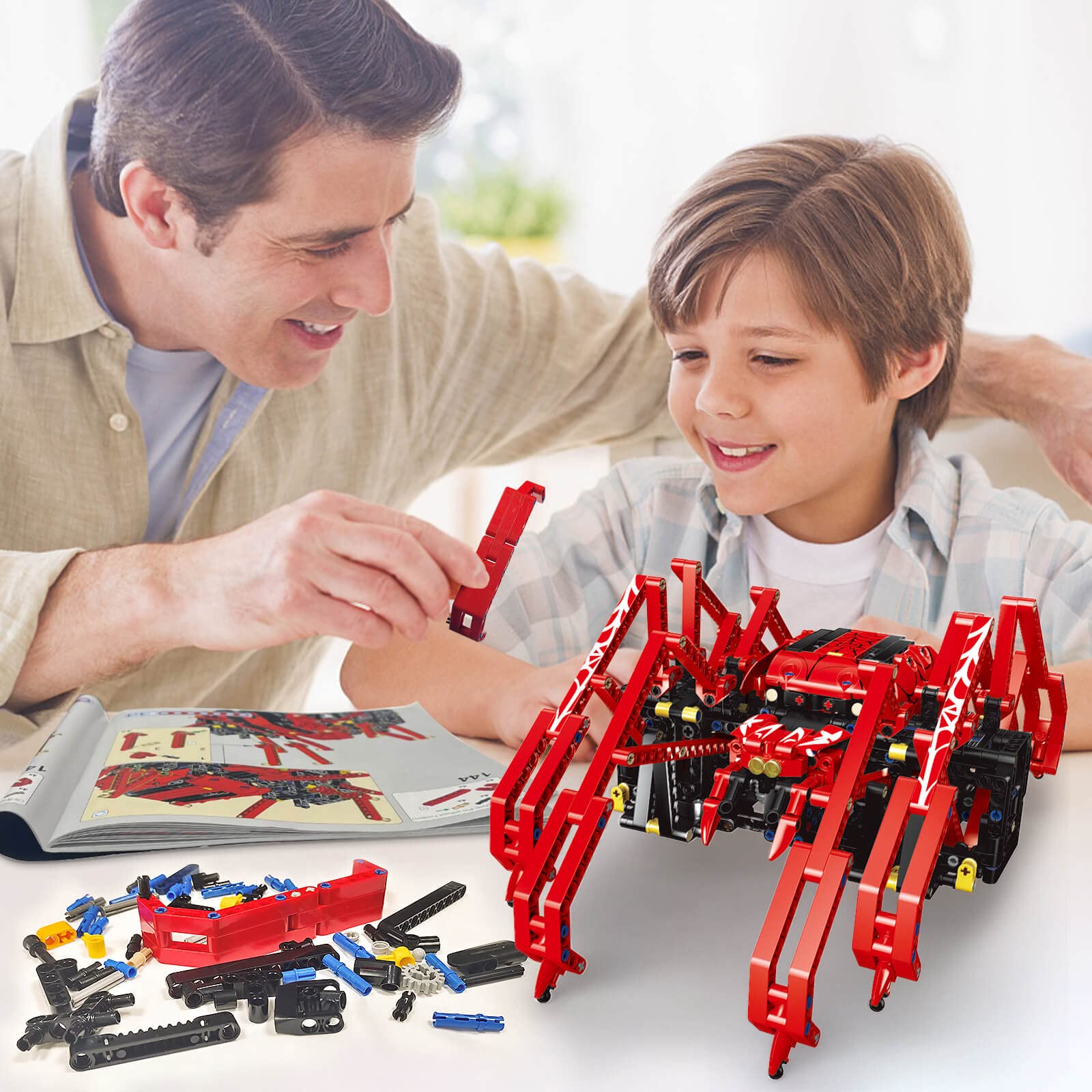 818pcs Remote Control Red Spid - đánh giá và giá Science Project Robot