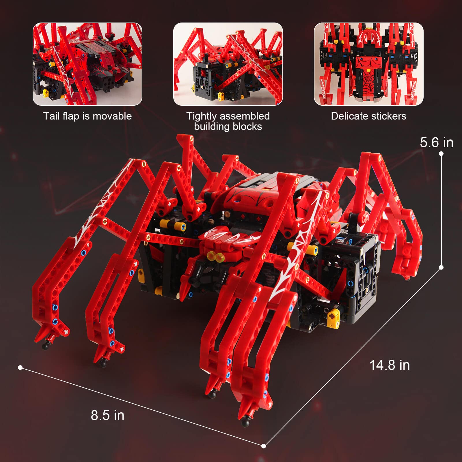 818pcs Remote Control Red Spid - đánh giá và giá Science Project Robot