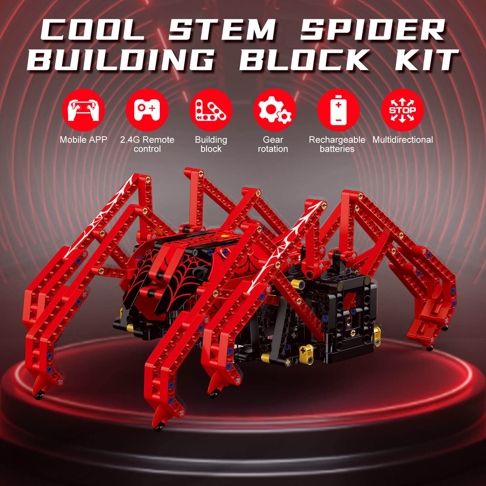 818pcs Remote Control Red Spid - đánh giá và giá Science Project Robot