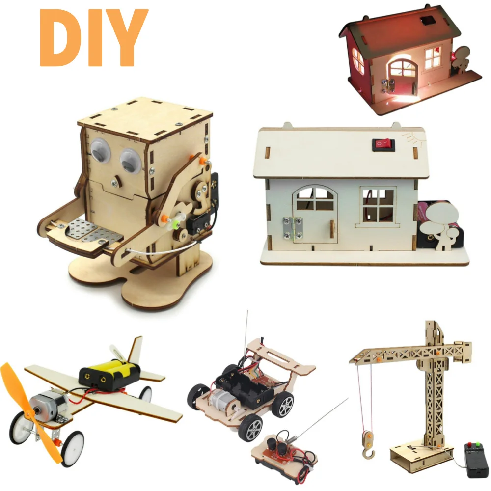 Robot Eating Coin Wooden DIY E - đánh giá và giá Science Project Robot