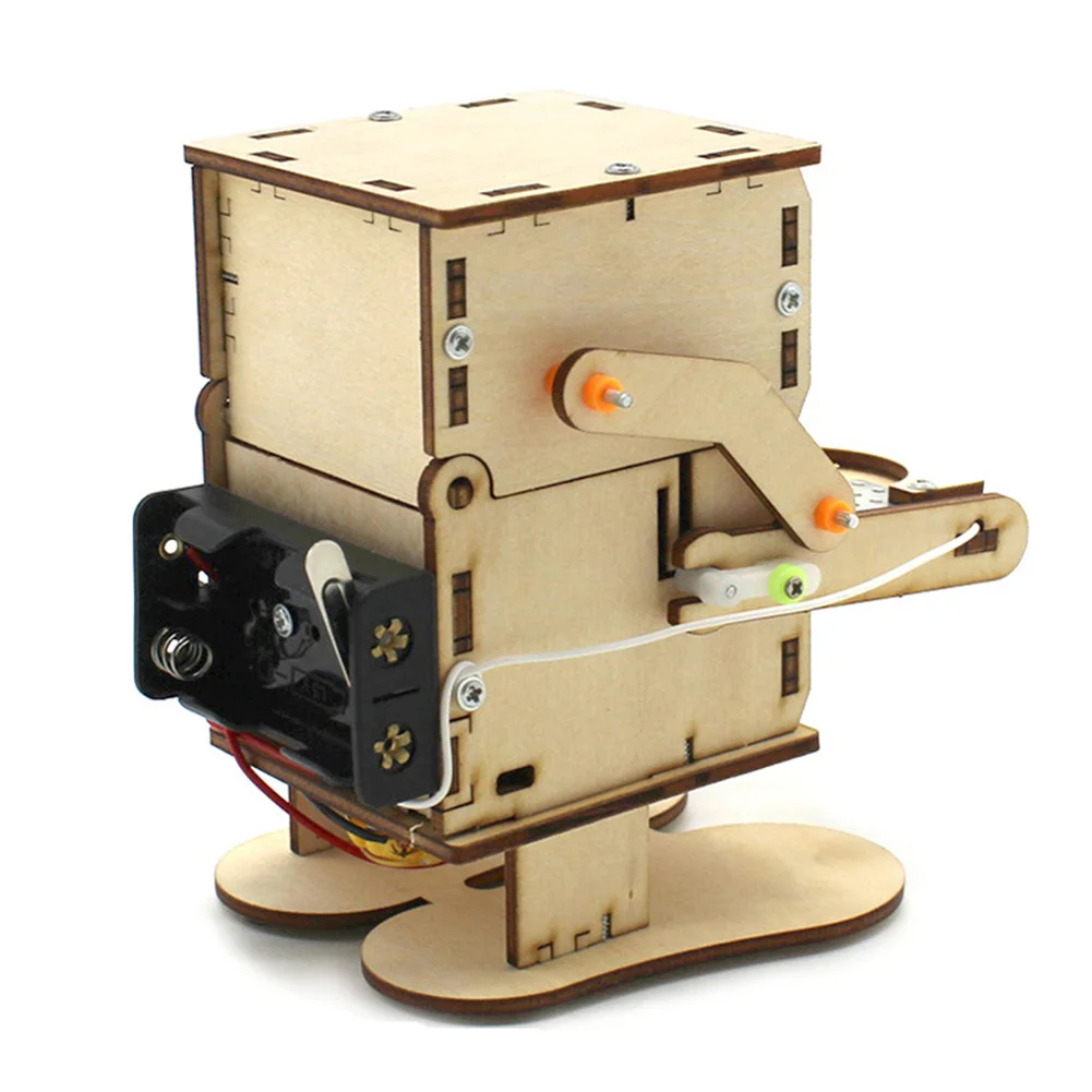 Robot Eating Coin Wooden DIY E - đánh giá và giá Science Project Robot