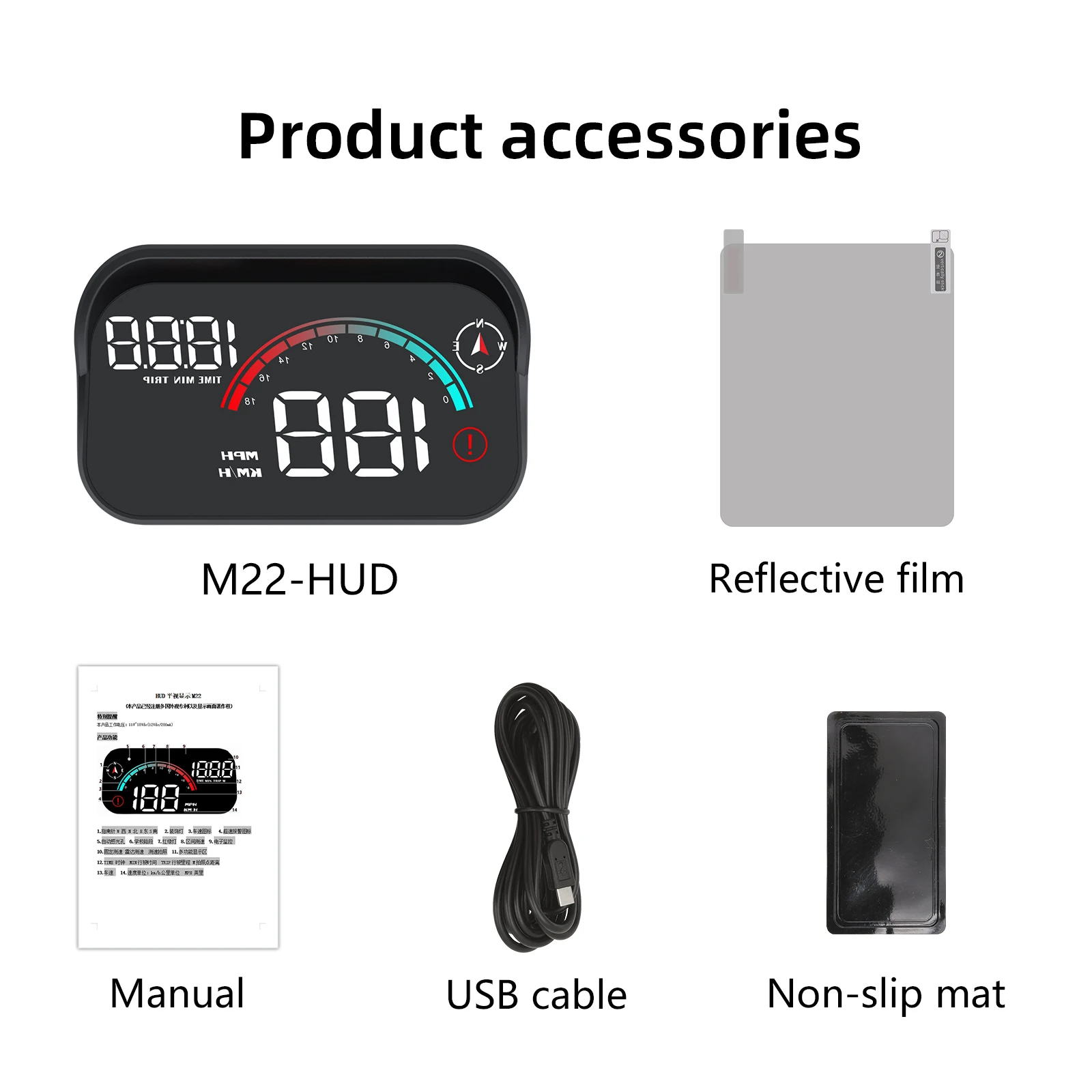 Windshield Projector M22 GPS S - đánh giá và giá Anemometer Wind Speed