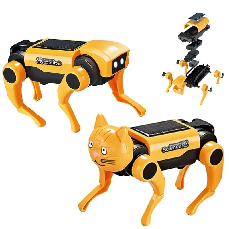 2IN1 Solar Robot Dog Replaceab - đánh giá và giá Science Project Robot